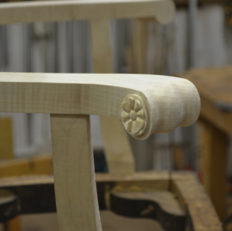 Arm and arm support. Arm and arm support.